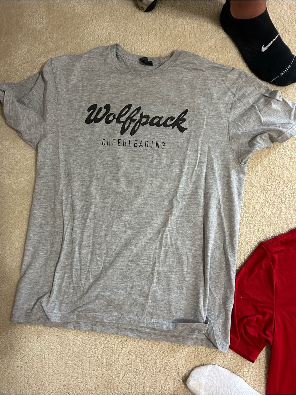 Wolfpack Cheerleading Gray Graphic Tee